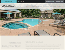 Tablet Screenshot of lamirageapt.net